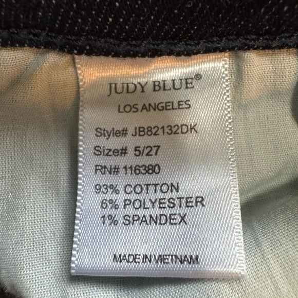 Judy Blue Aspen Skinny Fit High Rise Dark Wash Jeans JB82132DK Size 5/27 - Picture 8 of 14